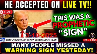 "WAS THIS A PROPHETIC WARNING FROM TRUMP? - Bible Prophetic Word Today! - 3/10/25