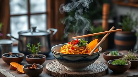 Early Winter Bliss: Steaming Sweet Potato Noodles for Pure Joy 🍜🍠