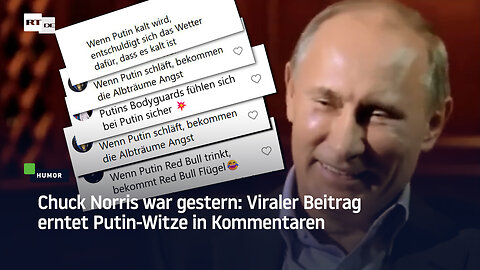 Chuck Norris war gestern: Viraler Beitrag erntet Putin-Witze in Kommentaren