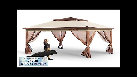 VEVOR Patio Gazebo 11 x 11 FT Pop up Gazebo for 8-10 Review