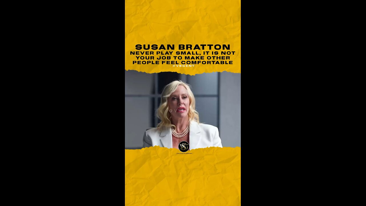 @susanbratton Never play small, it is not your job to make other people feel comfortable