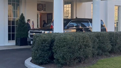 President Trump Did Not Greet French President Emmanuel Macron When He Arrived At The White House