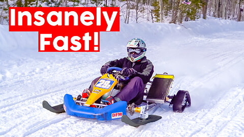 70 MPH Shifter Kart on Temu Snow Tracks (It Rips)