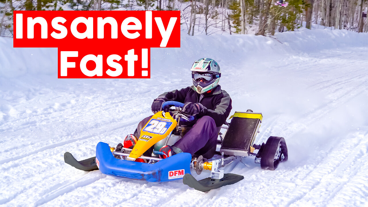 70 MPH Shifter Kart on Temu Snow Tracks (It Rips)