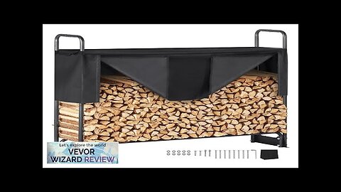 VEVOR 4.3FT Outdoor Firewood Rack with Cover 52x14.2x46.1 in Heavy Duty Firewood Review