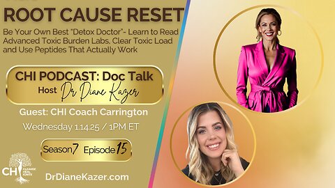 ROOT CAUSE RESET: Be Your Own ‘Detox Dr’ — Read Labs, Clear Toxic Burden & Use Peptides That Work