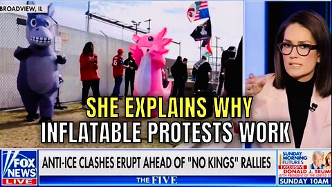 Jessica Tarlov EXPLAINS why INFLATABLES are an effective Protesting Strategy! 🦄🦖🫏😂