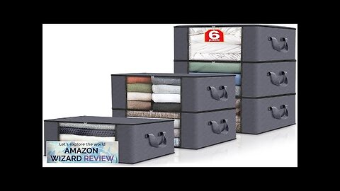 Fab totes 6 Pack Clothes Storage Foldable Blanket Storage Bags Storage Containers Review