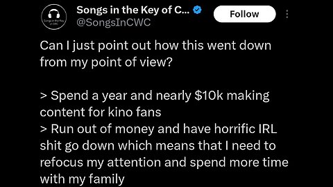 The trials and tribulations of Songs in the Key of CWC