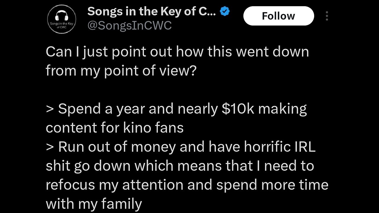 The trials and tribulations of Songs in the Key of CWC