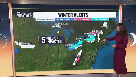 5 million impacted by winter alerts as the weather makes a frigid start to 2025