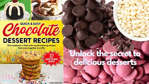 Indulge Your Sweet Tooth with Quick & Easy Chocolate Dessert Recipes! ~ Book Trailer