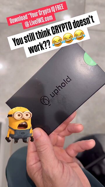 I just got my Uphold crypto debit card in the mail 🔥💯🔥