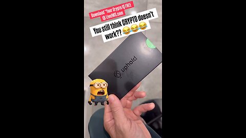 I just got my Uphold crypto debit card in the mail 🔥💯🔥