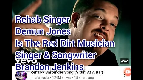 Rehab Singer Demun Jones Is The Red Dirt Musician Singer & Songwriter Brandon Jenkins