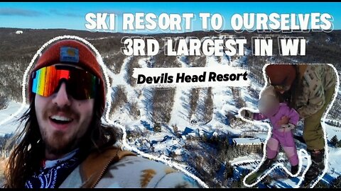 Skiing at the 3rd Largest Ski Resort in Wisconsin, Devils Head Resort, RV Life | Full-Time RV Living