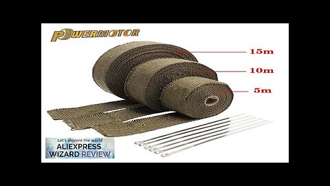 Motorcycle Exhaust Wrap Muffler Thermal Tape Heat Shield Insulation Systems with Stainless Review