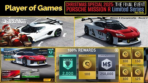 CHRISTMAS SPECIAL 2025: THE FINAL EVENT in Real Racing 3: PORSCHE MISSION R Limited Series Part 3