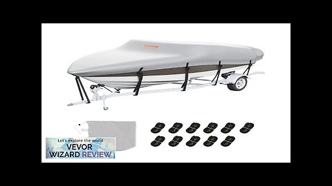 VEVOR Boat Cover 14'-16' Trailerable Waterproof Boat Cover 600D Marine Grade PU Review