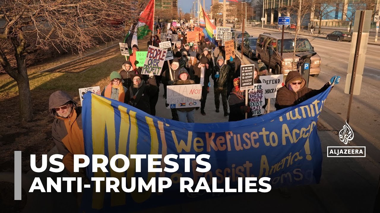 Thousands protest against Trump and his policies across the US