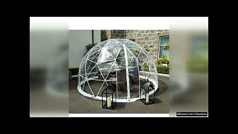 outdoor clear glass pvc garden dome tent house restaurant dome igloo Review