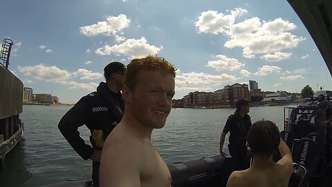 WE GOT A LIFT FROM A POLICE BOAT!