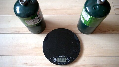 Empty vs full weight - 1lb propane gas disposable tank