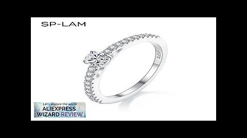 Real 925 Sterling Silver Small Moissnaite Ring For Women Simple Sparkling Round Review