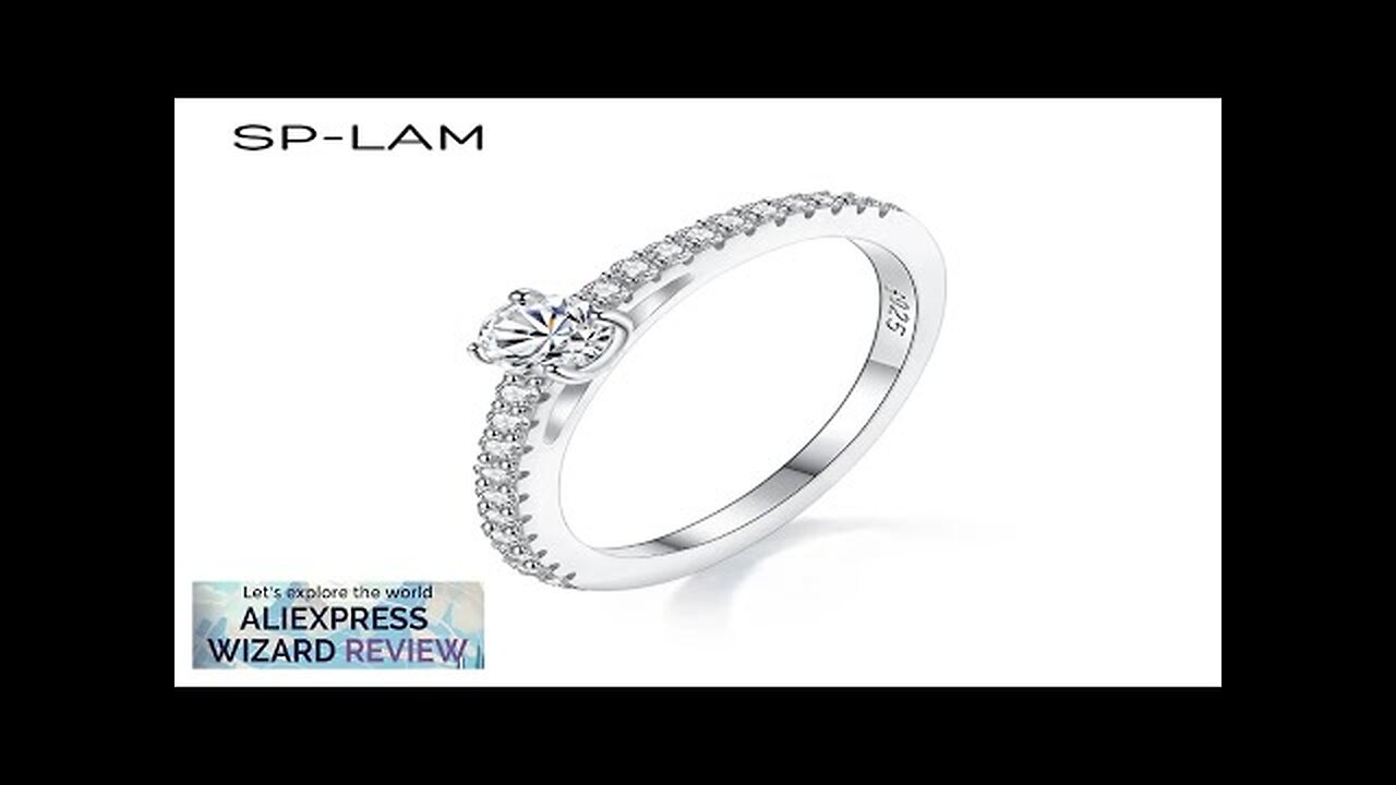 Real 925 Sterling Silver Small Moissnaite Ring For Women Simple Sparkling Round Review