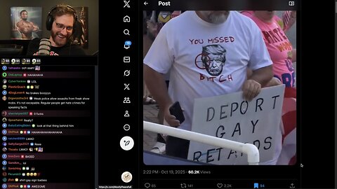 Man Peacefully Protests