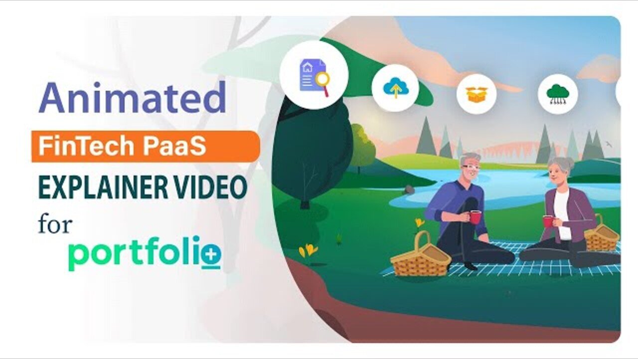 Portfolio+ | FinTech PaaS Explainer Video | Financial Services Animation Example