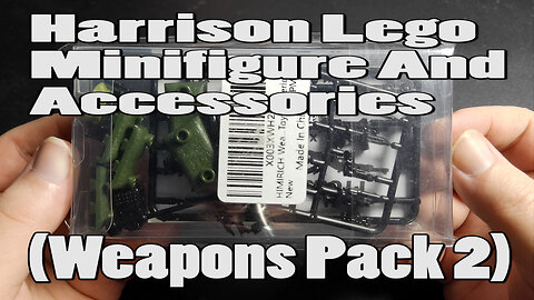 Harrison Lego Minifigure And Accessories (Weapons Pack 2)