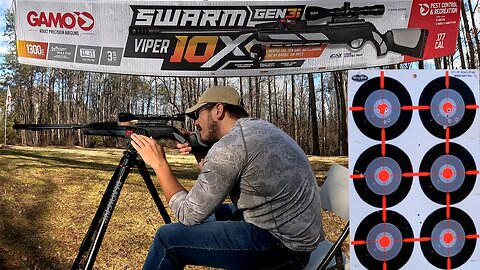 Gamo Swarm Gen 3i. One Of The Best Break Barrel Air Rifles, Unboxing Scope Mounting, Sighting In.