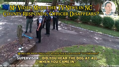 My Video Made the TV News in NC - County Responds, Officer Disappears? - The Civil Rights Lawyer