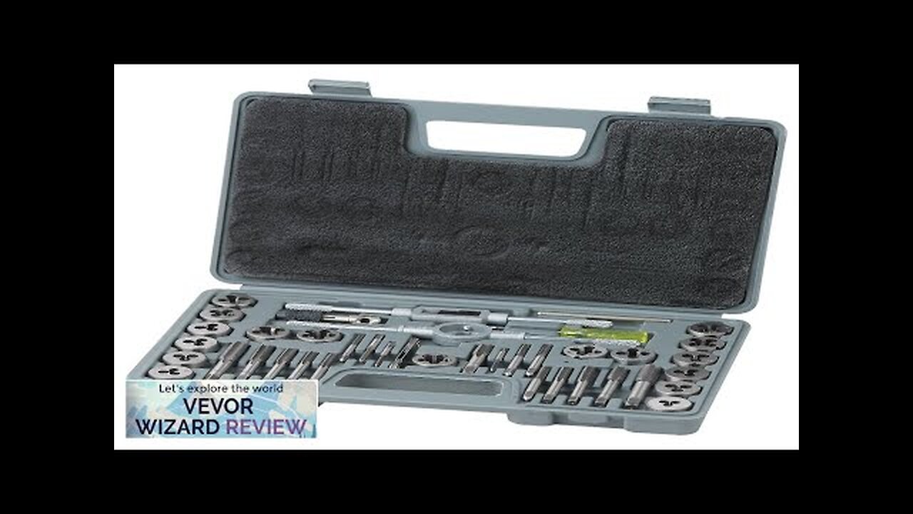 VEVOR Tap and Die Set 40-Piece Include SAE Size NC/NF/NPT Bearing Steel Review