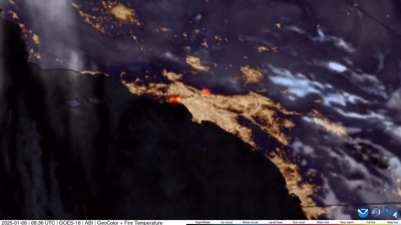 California Wildfire Flames Visible From Space