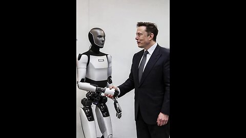 Elon musk gets attacked by tesla robot