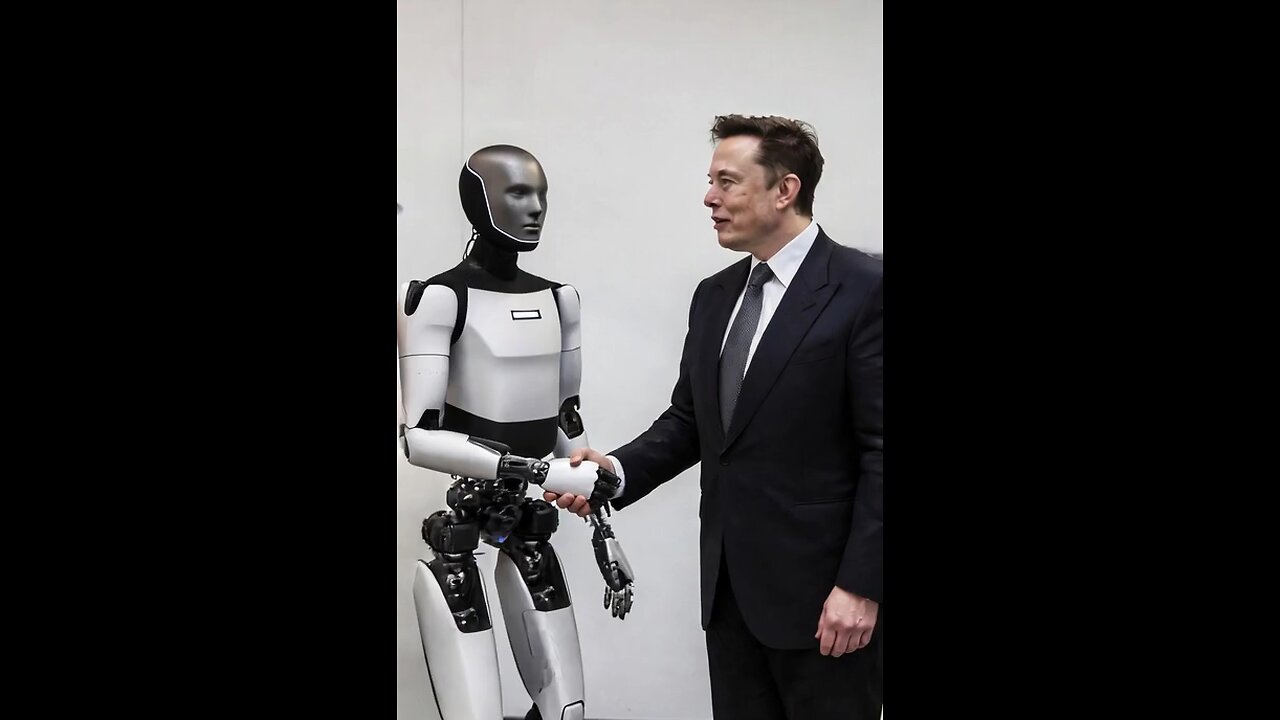 Elon musk gets attacked by tesla robot