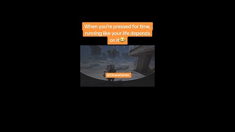 When you're pressed for time, running like your life depends on it 😂