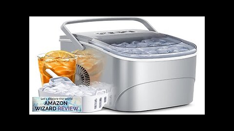 AGLUCKY Ice Makers Countertop with Handle26.5Lbs/24H9 Cubes in 6 Mins2 Sizes Review