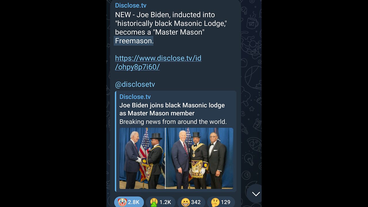 News Shorts: Biden Joined Freemasons