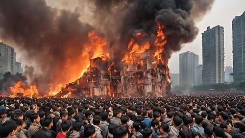 2 minutes ago! Thousands of victims in tears! Massive fire breaks out at shopping mall in China