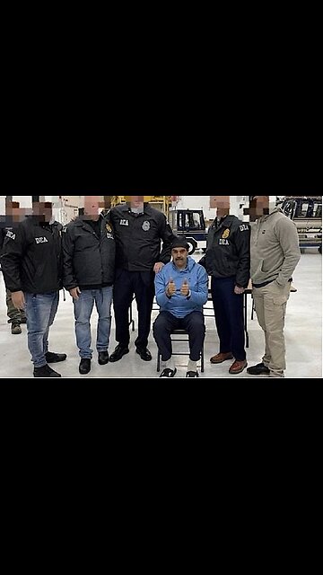 Venezuelan President Maduro arriving at the DEA detention centre in New York