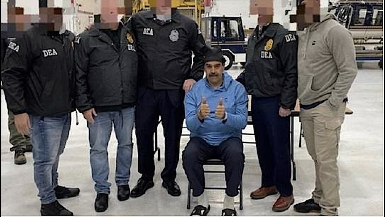 Venezuelan President Maduro arriving at the DEA detention centre in New York