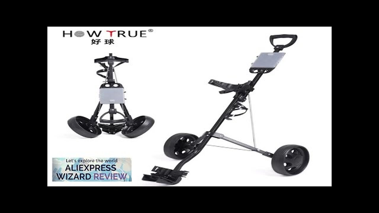 Golf Trolley with Foot Brake and Scorecard 2 Wheels Adjustable Handle Angle Review