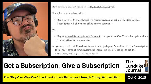 Get a Subscription, Give a Subscription