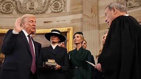 Trump Did Not Place His Hand On The Bible For Oath Of Office