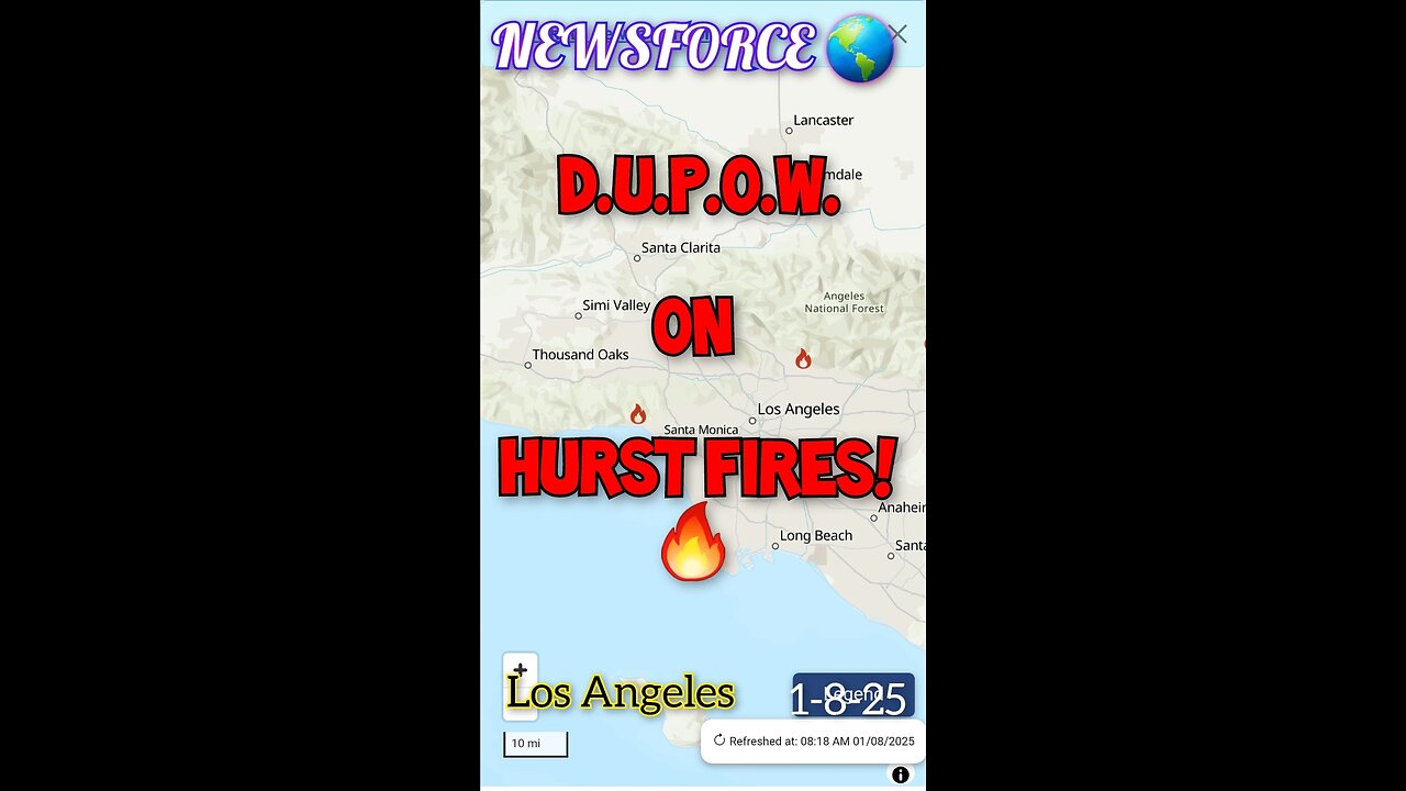 NEWSFORCE 🌎 D.U.P.O.W. Report! 📕 GETTY FIRES! 🔥 1-8-25