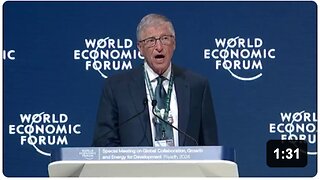 Despite saying the Earth is overpopulated, Bill Gates tells the WEF about his mission to save the lives of millions of children using vaccines