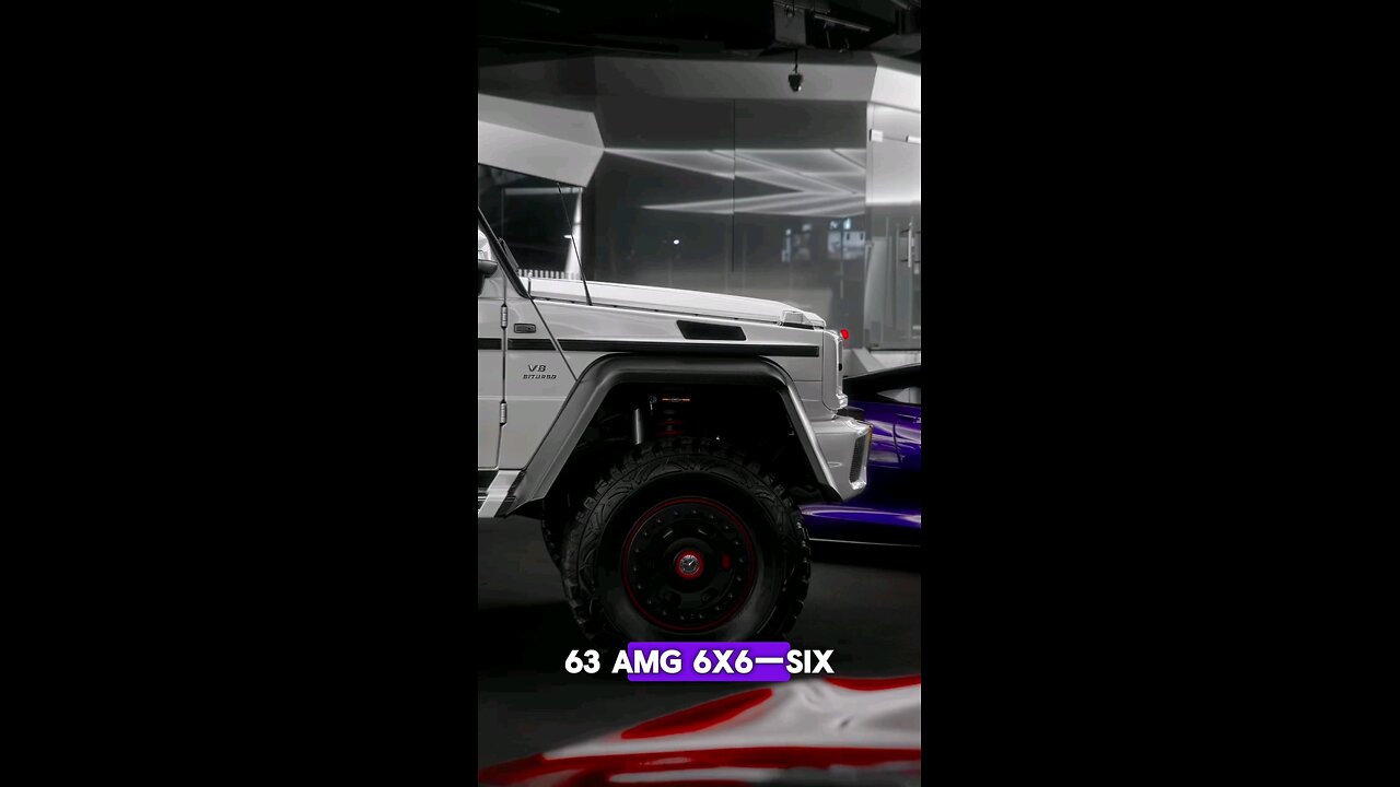 Mercedes G63 AMG 6x6, six wheels, 4.0L V8 biturbo engine,